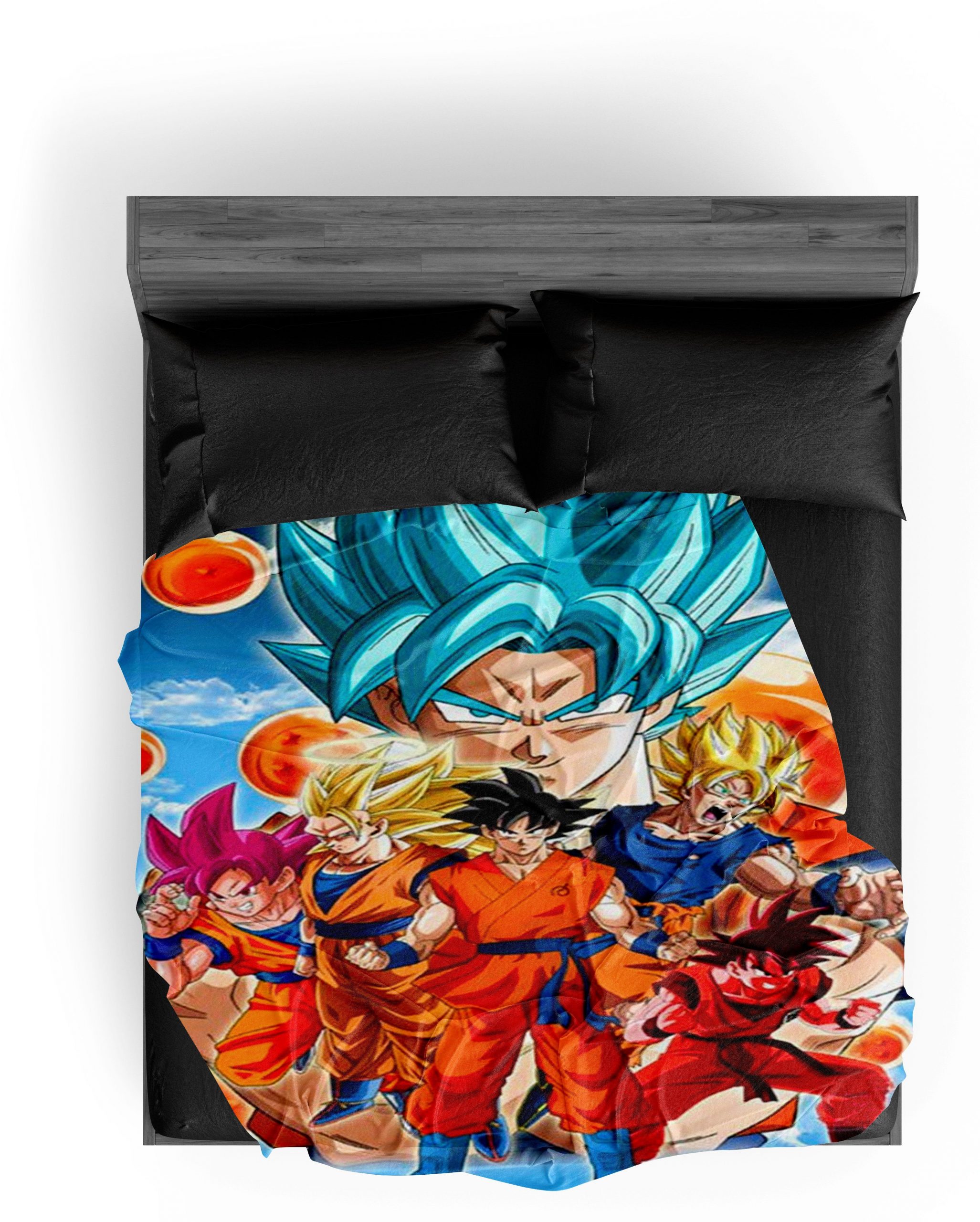 Dragon Ball Z Blanket Goku shapes 1 / 150X200cm Official Dragon Ball Z Merch