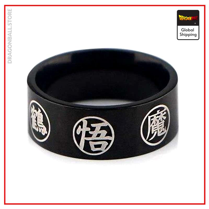 Dragon Ball Z Ring (Black) 54.4 / black Official Dragon Ball Z Merch