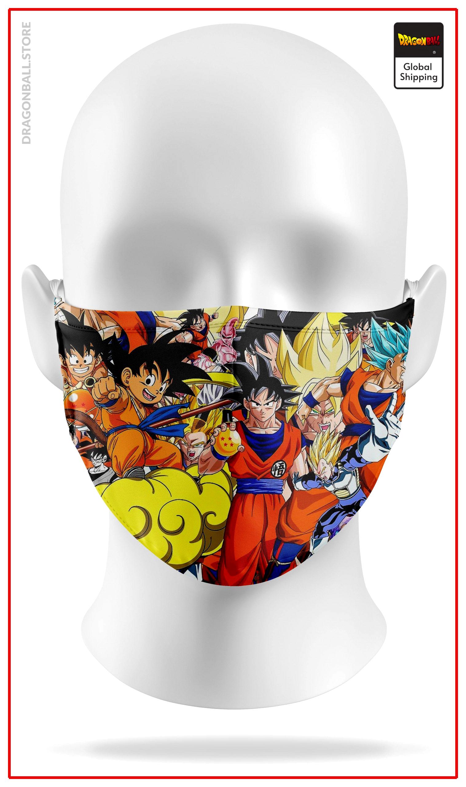 Dragon Ball Z Mask Saiyan Forms 1 mask Official Dragon Ball Z Merch