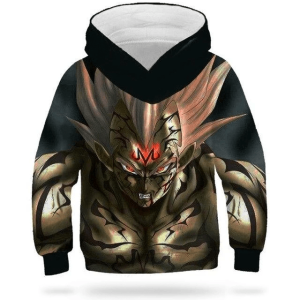 DBZ Kids Sweatshirt Majin Vegeta Black / 4 YEARS Official Dragon Ball Z Merch