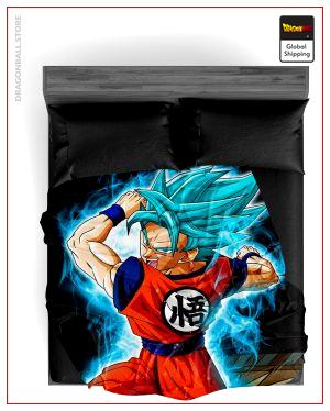 Dragon Ball Super Blanket Goku Attack SSJ Blue 3 / 150X200cm Official Dragon Ball Z Merch