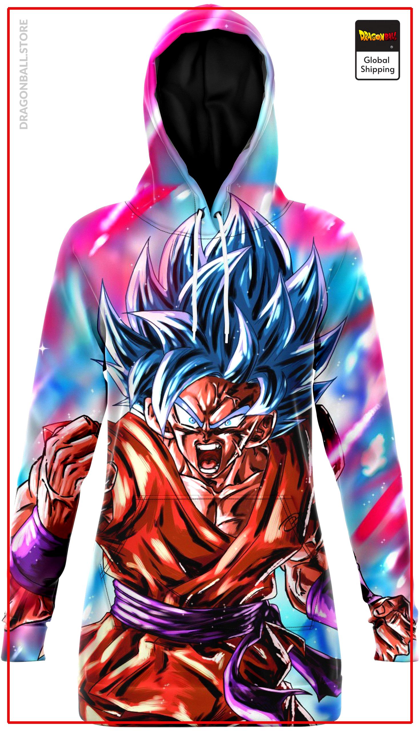 DBS Sweat Dress Sangoku SSJ Blue 16 / XS Official Dragon Ball Z Merch