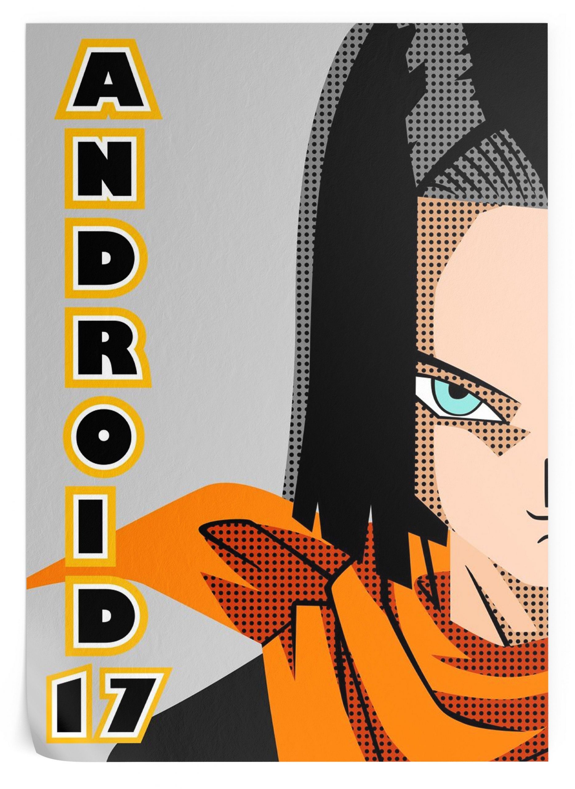 Dragon Ball Z Poster C-17 (Flat Design) 35 x 50 cm / 7 Official Dragon Ball Z Merch