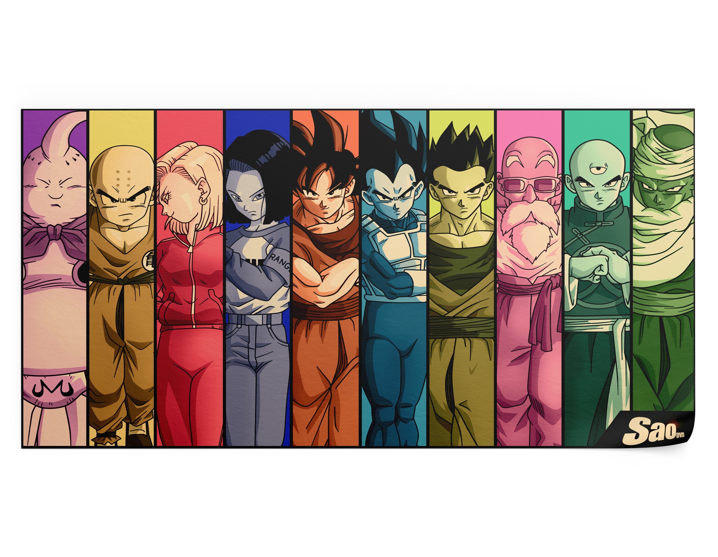 Dragon Ball Z Poster Z-Team Default Title Official Dragon Ball Z Merch