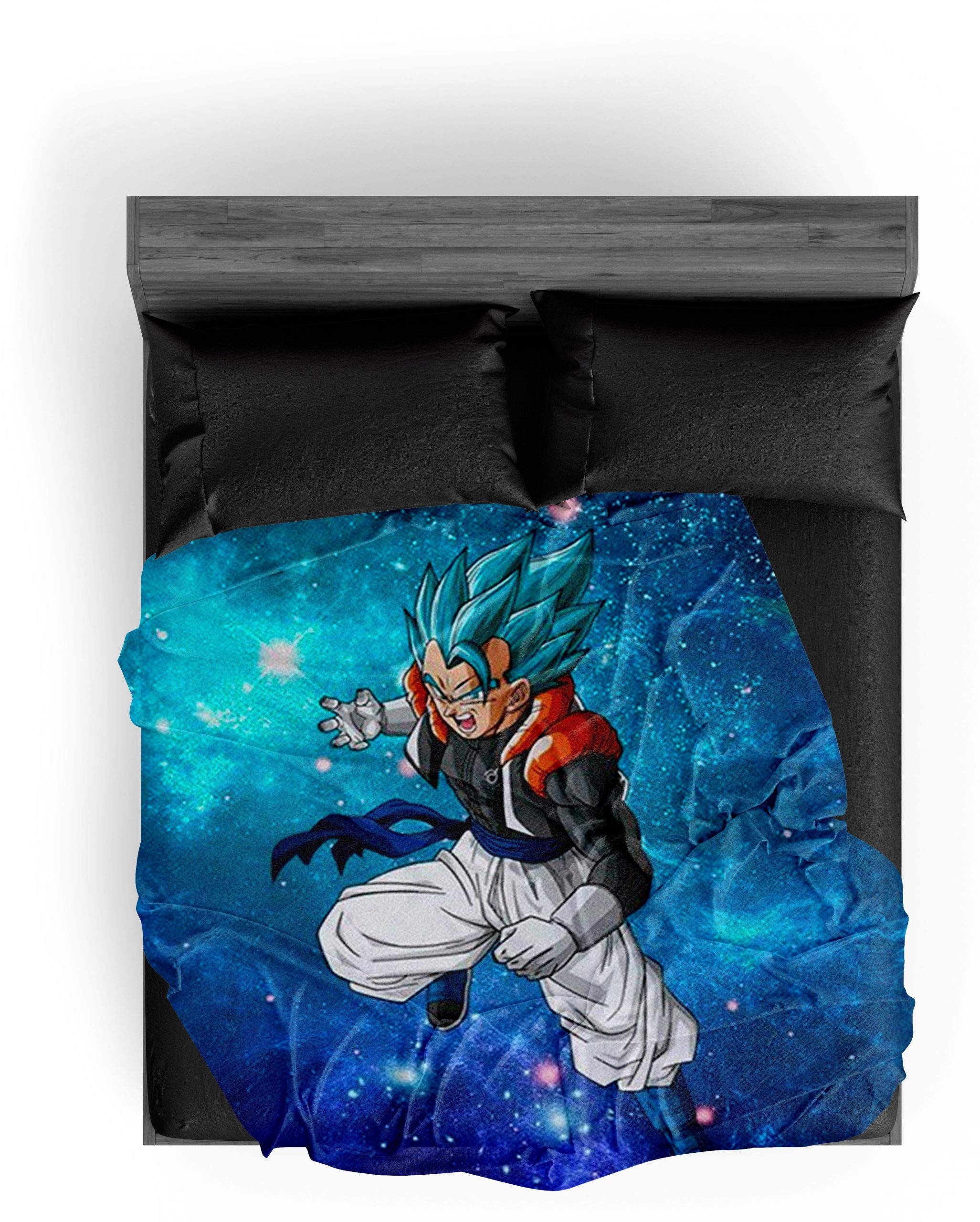 Dragon Ball Z Blanket Gogeta Blue 32 / 150X200cm Official Dragon Ball Z Merch