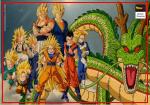 Dragon Ball Z Poster Saiyan Universe 30x21cm Official Dragon Ball Z Merch