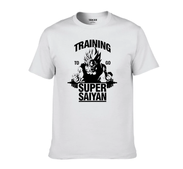 Dragon Ball Z T-Shirt  Super Saiyan White / S Official Dragon Ball Z Merch