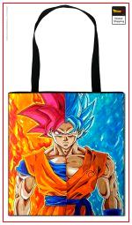 Dragon Ball Tote Bag Goku Blue & God Default Title Official Dragon Ball Z Merch