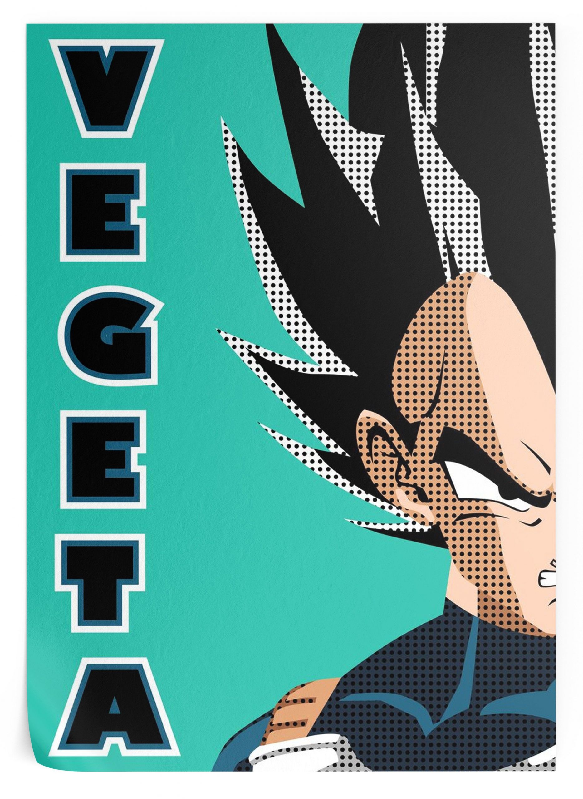 Dragon Ball Z poster (Flat Design) 35 x 50 cm / 5 Official Dragon Ball Z Merch