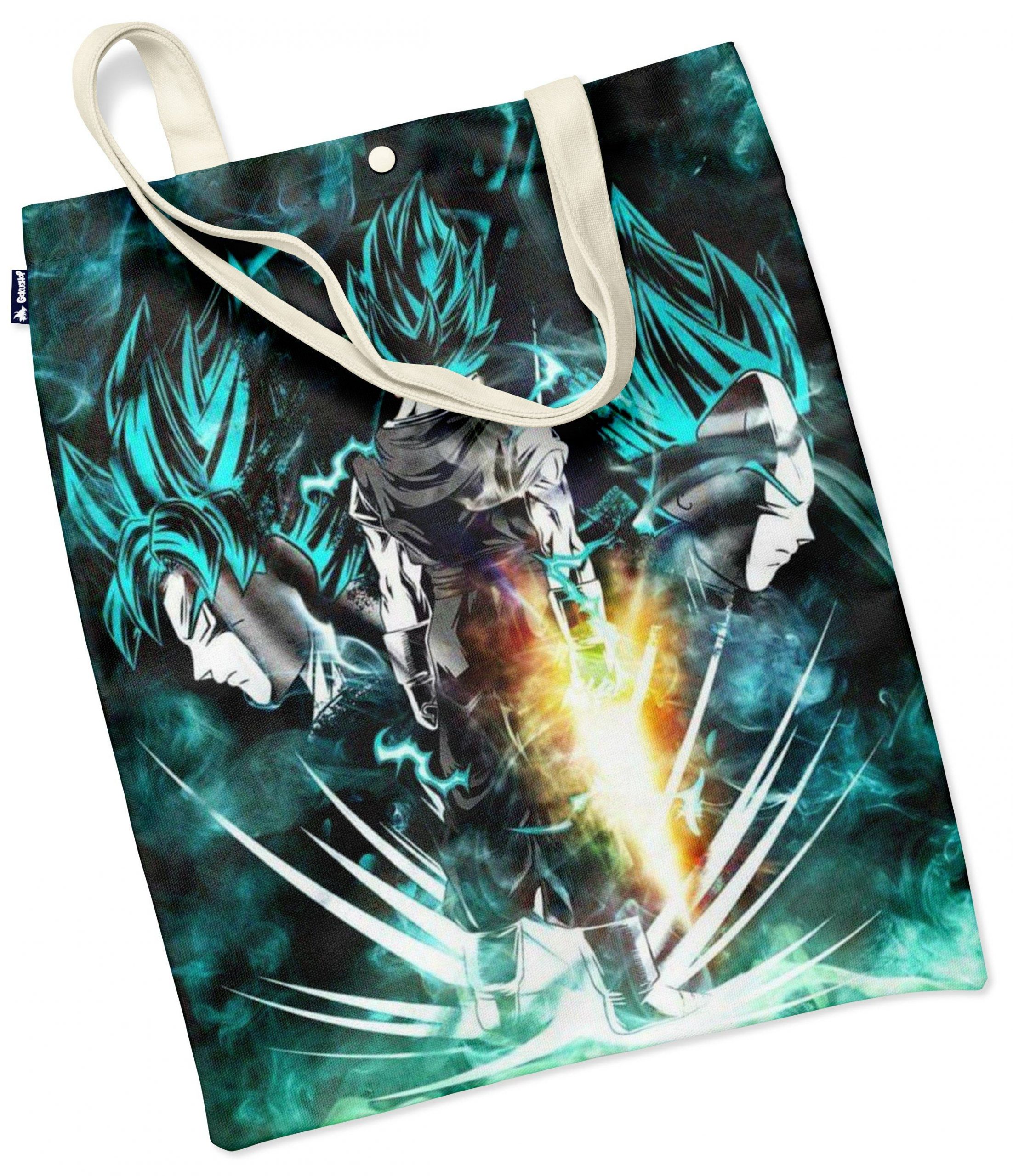 Dragon Ball Tote Bag Blue Saiyan Default Title Official Dragon Ball Z Merch