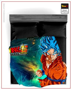 Dragon Ball Super Blanket Goku Shape SSJ Blue 20 / 150X200cm Official Dragon Ball Z Merch