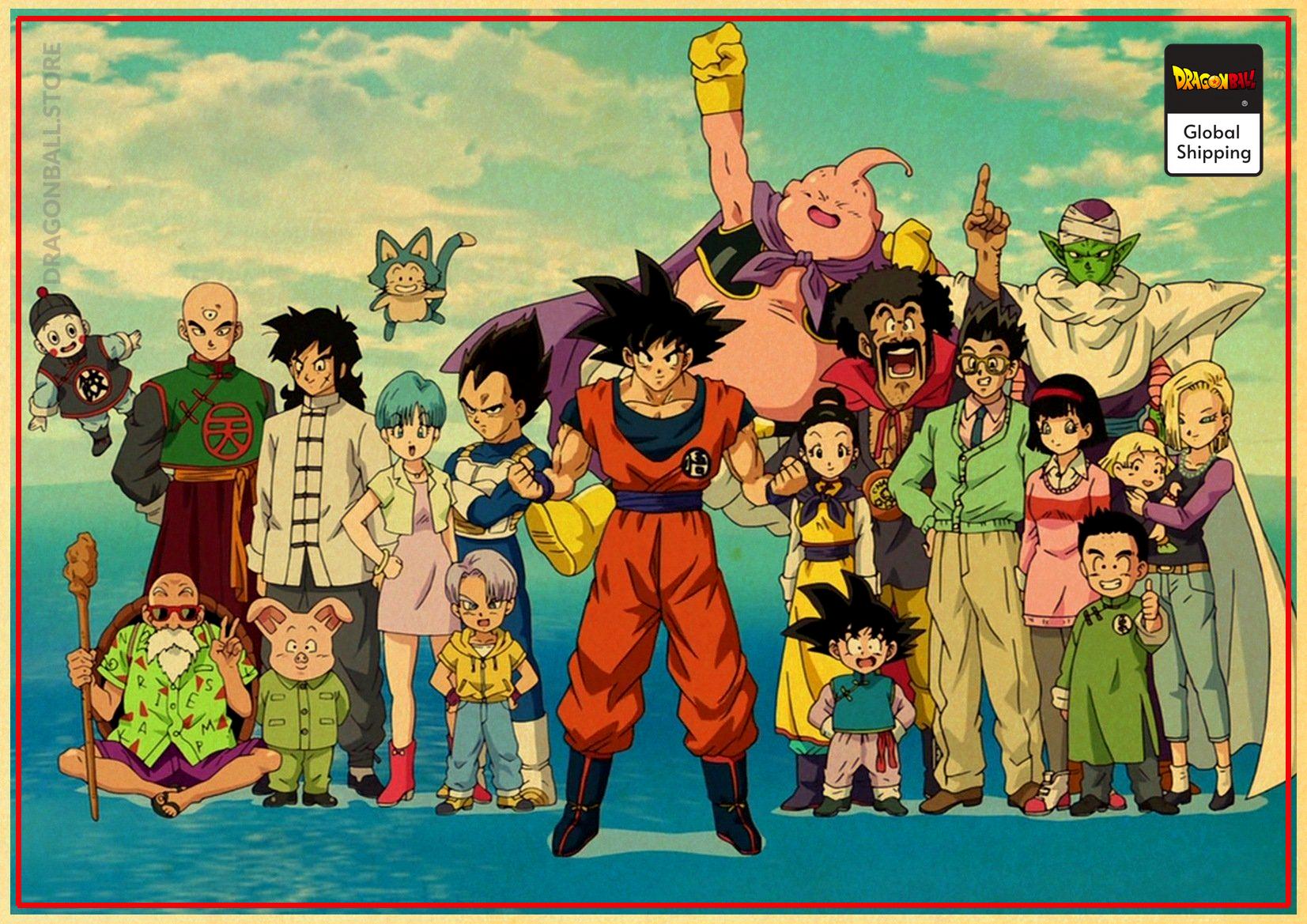 Dragon Ball Z Poster  Buu Saga Small Official Dragon Ball Z Merch