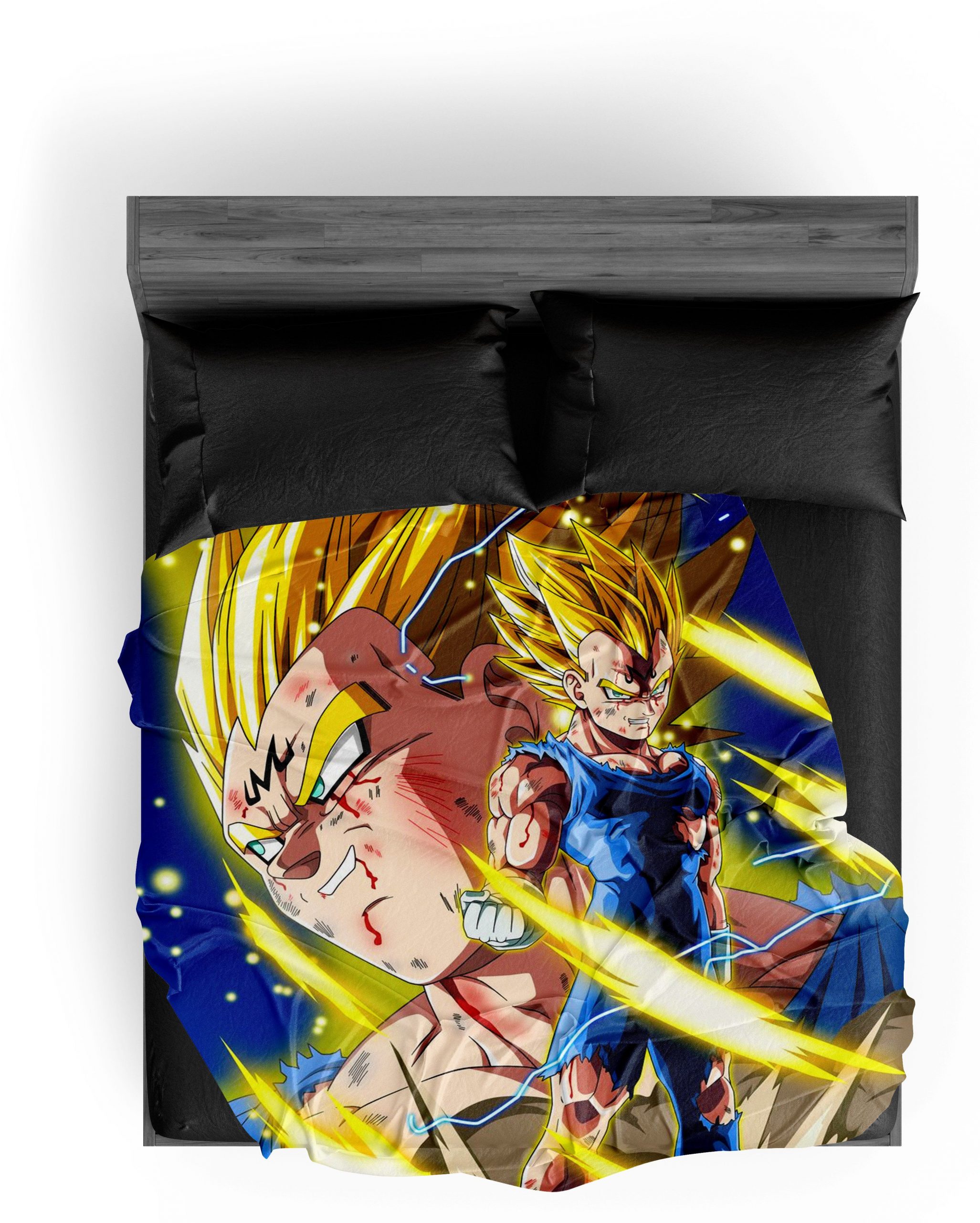 Dragon Ball Z plaid Majin Vegeta 130x150cm Official Dragon Ball Z Merch