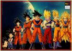 Dragon Ball Z Poster Goku Evolution Big Official Dragon Ball Z Merch