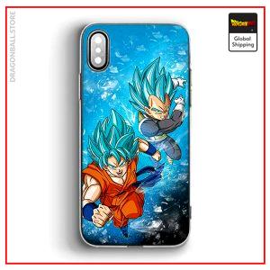 DBS iPhone Case Vegeta & Goku Blue iPhone 5 & 5S & SE Official Dragon Ball Z Merch