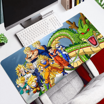 Dragon Ball Mouse Pad  Team Gamer (LARGE) Default Title Official Dragon Ball Z Merch