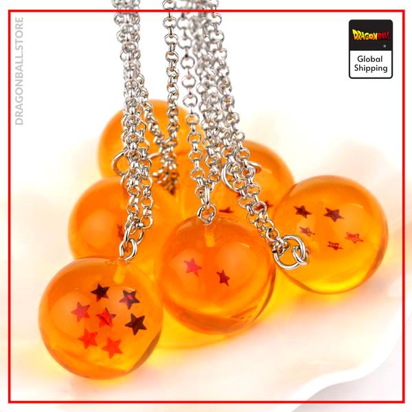 Dragon Ball Z Necklace 7 Crystal Balls 1 star Official Dragon Ball Z Merch