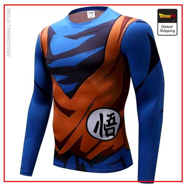 Long Compression T-Shirt  Son Goku XS Official Dragon Ball Z Merch
