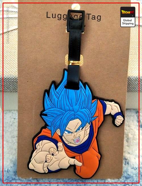 Luggage tag DBZ Goku SSJ Blue Default Title Official Dragon Ball Z Merch