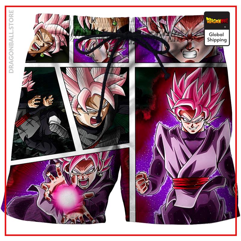 Dragon Ball Swim Shorts  Goku Black SSJ Pink S Official Dragon Ball Z Merch