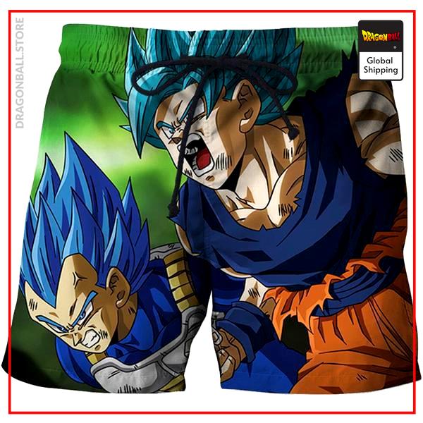 Dragon Ball Swim Shorts  Goku & Vegeta SSJ Blue S Official Dragon Ball Z Merch