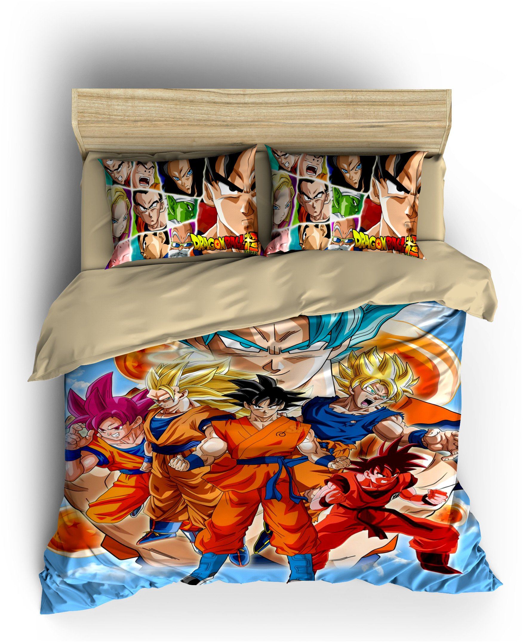 Comforter Cover DBS  Goku Evolution Single - AU (140x210cm) Official Dragon Ball Z Merch