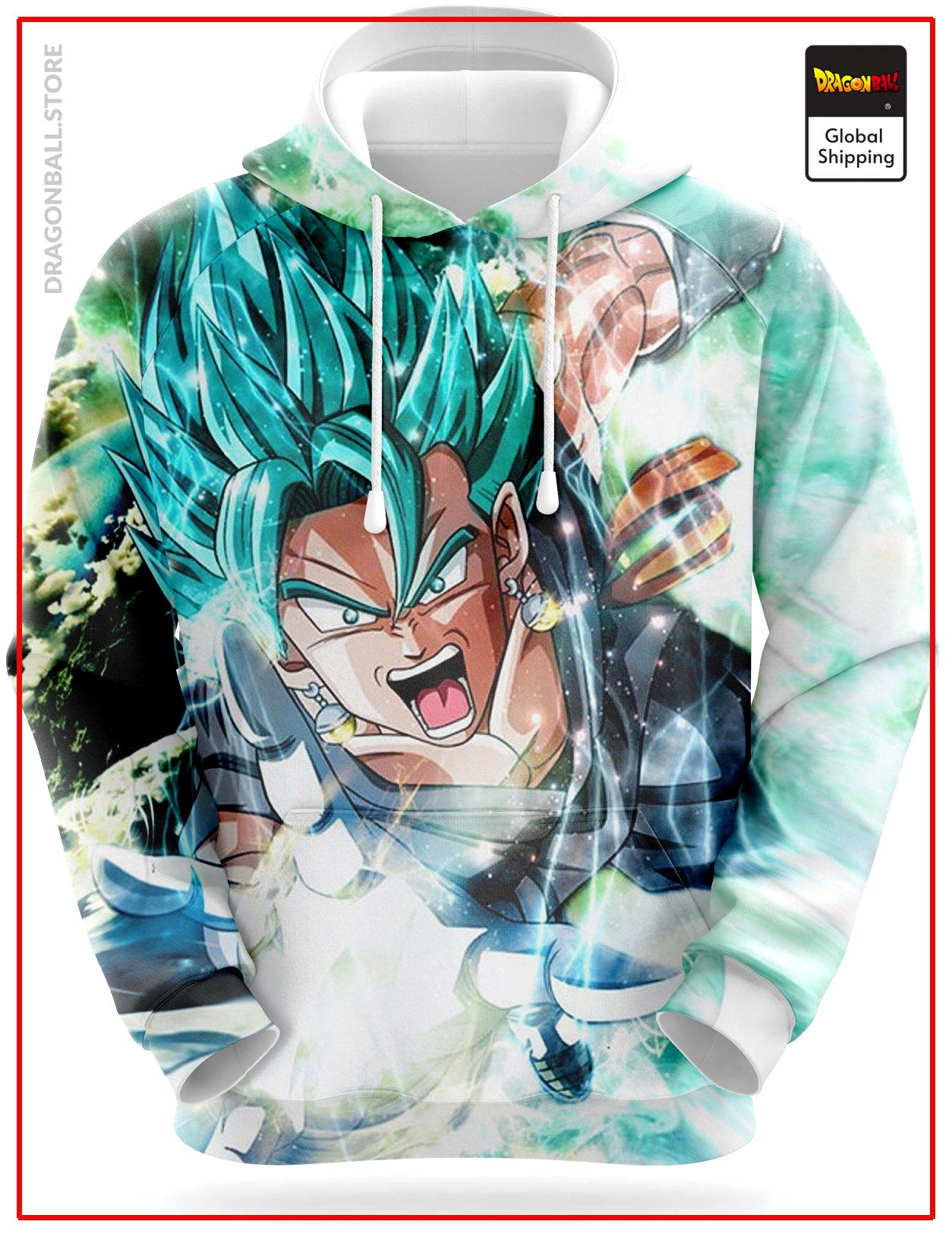 Dragon Ball Sweatshirt  Vegeto Potaras SSJ Blue S Official Dragon Ball Z Merch