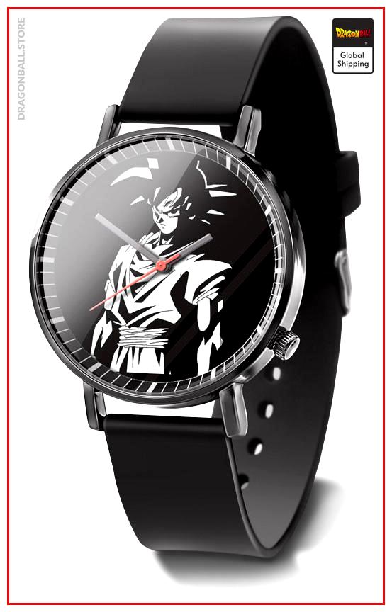 Dragon Ball Z Goku black & white watch Default Title Official Dragon Ball Z Merch