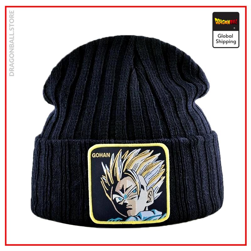 Dragon Ball Z Beanie  Gohan Training Black Official Dragon Ball Z Merch