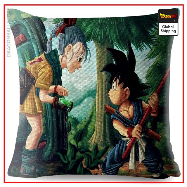 DBZ Cushion Cover Bulma and Goku Default Title Official Dragon Ball Z Merch