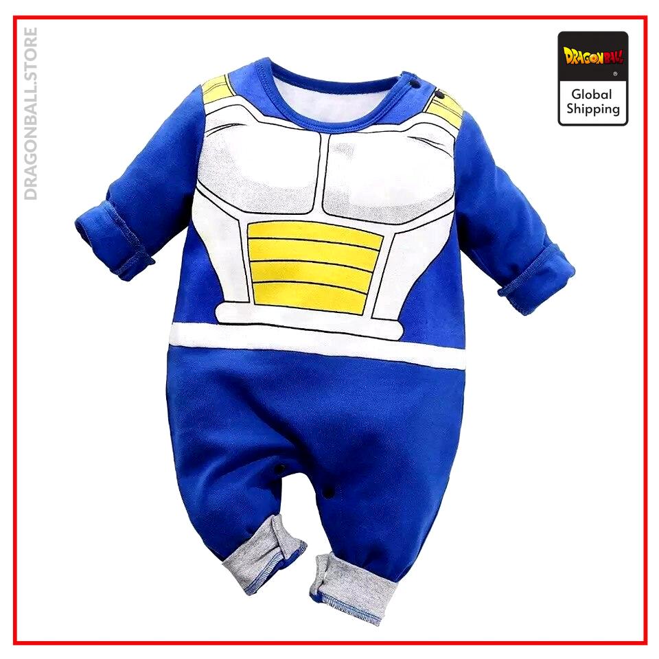 Dragon Ball Z pajamas Vegeta Saiyan outfit (Long) Full / 3 MONTHS Official Dragon Ball Z Merch