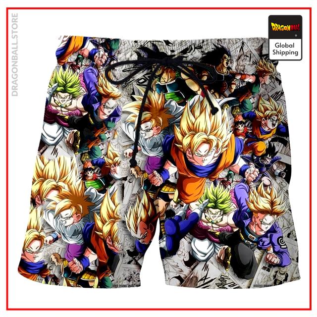 Dragon Ball Bathing Shorts Super Saiyan LDK010 / M Official Dragon Ball Z Merch