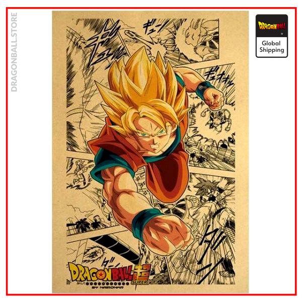 Dragon Ball Z Poster Goku Super Saiyan Default Title Official Dragon Ball Z Merch