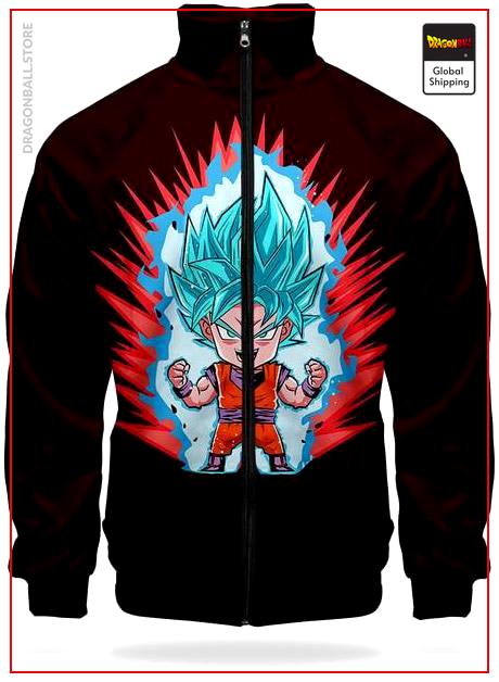 DBZ Track Jacket Goku SSJ Blue XS Official Dragon Ball Z Merch