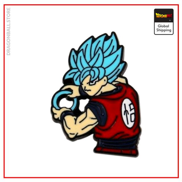 Dragon Ball Super Pin Goku Blue Default Title Official Dragon Ball Z Merch