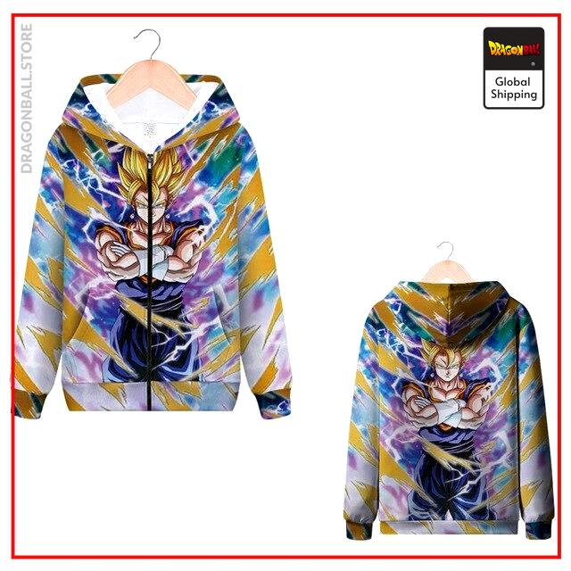 DBZ Zip Sweat Vegeto Super Saiyan MQX 1057 / S Official Dragon Ball Z Merch