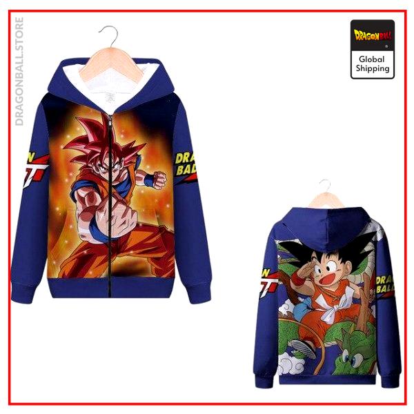 DBGT Zip Sweatshirt Sangoku MQX 1004 / S Official Dragon Ball Z Merch