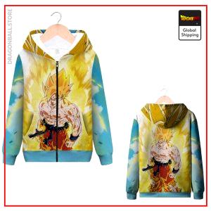 Goku Super Saiyan 2 Zip Sweatshirt MQX 1035 / S Official Dragon Ball Z Merch