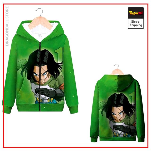 DBZ Zip Sweatshirt C-17 MQX 1041 / S Official Dragon Ball Z Merch