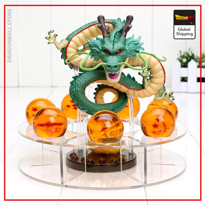 DBZ Figure  Shenron Crystal Balls Green Shenron - Orange Balls Official Dragon Ball Z Merch