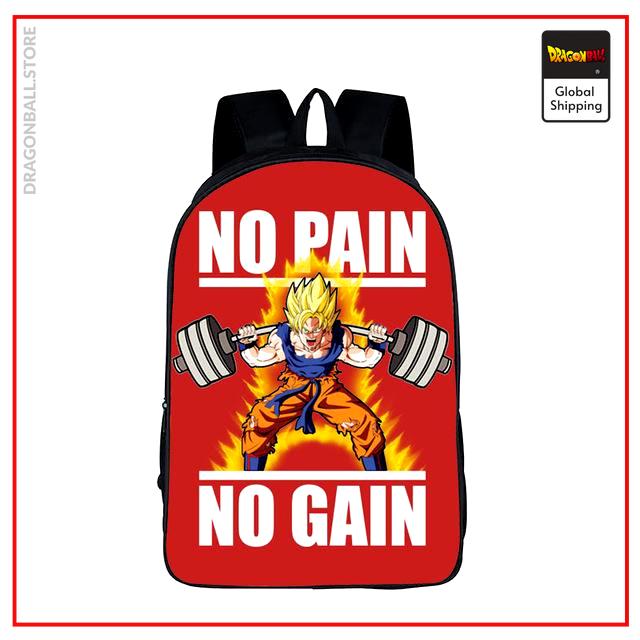 Dragon Ball Z Backpack  No Pain No Gain Default Title Official Dragon Ball Z Merch