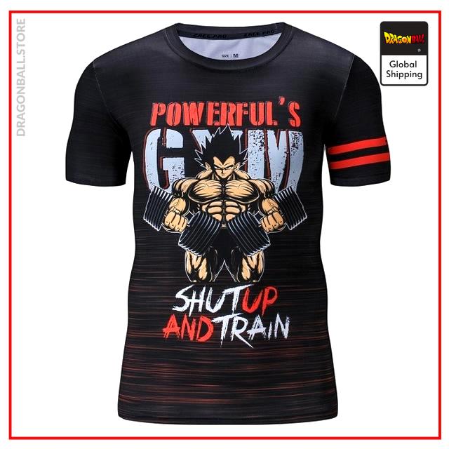 Compression T-Shirt  Vegeta Gym S Official Dragon Ball Z Merch