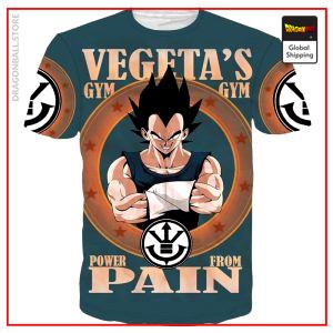 Dragon Ball Z T-Shirt Bodybuilding  Vegeta Gym Black / S Official Dragon Ball Z Merch