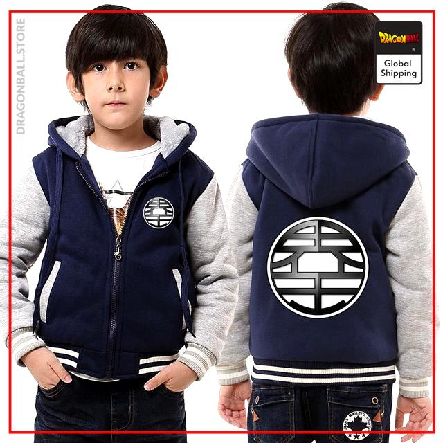 DBZ Kid Jacket  Kanji "Kaio" Blue & White / 3 years Official Dragon Ball Z Merch