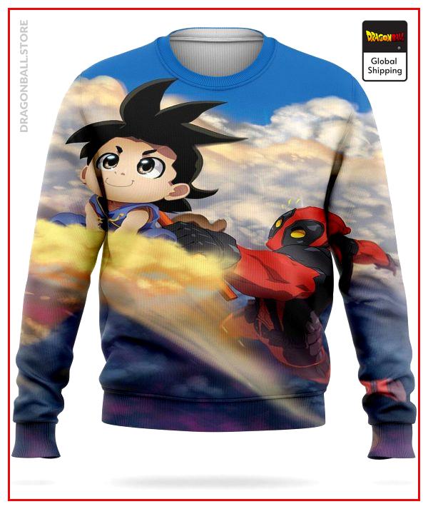 Dragon Ball Sweater  Goku & Deadpool S Official Dragon Ball Z Merch