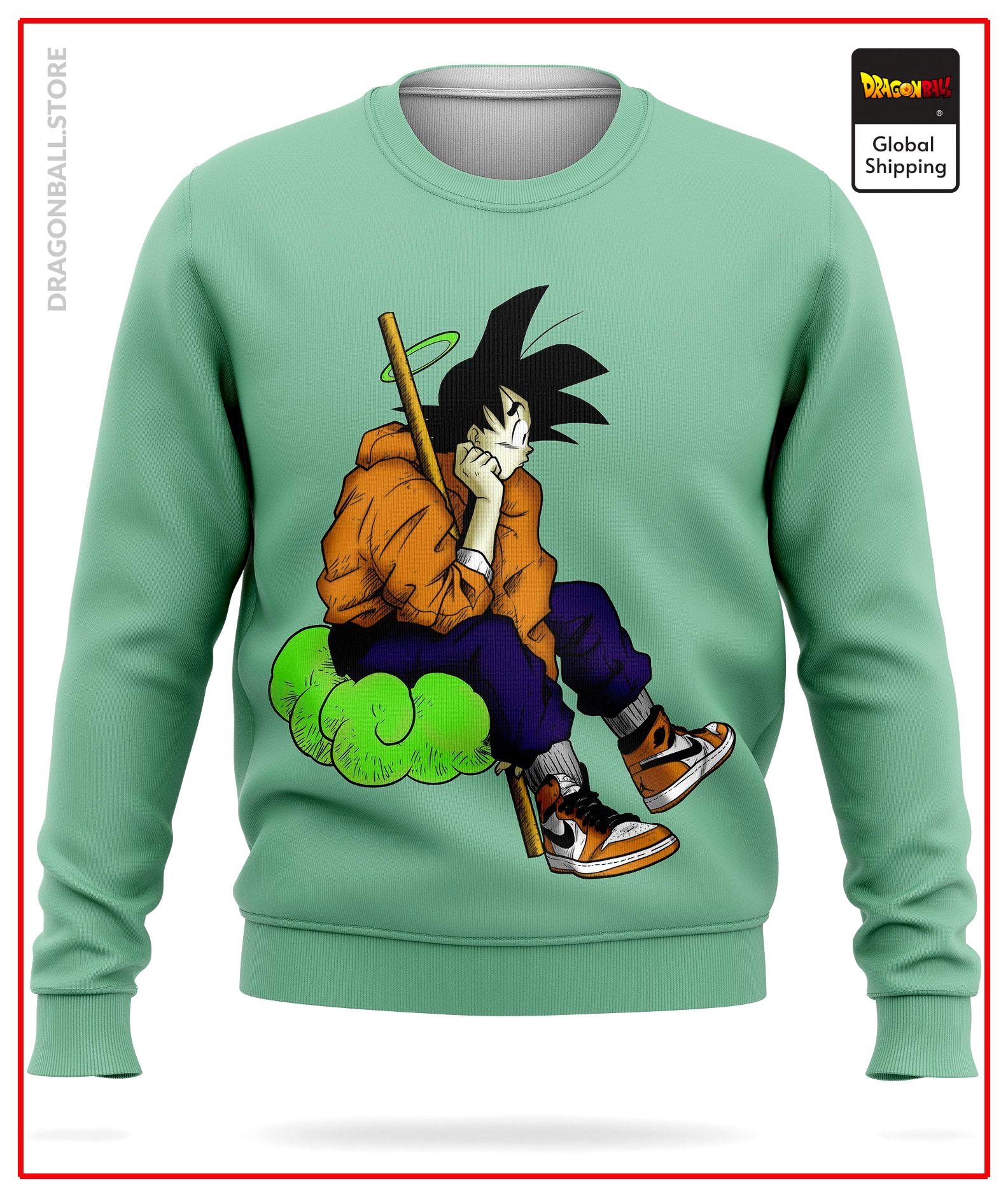 Dragon Ball Z Sweater  Goku Street Green / S Official Dragon Ball Z Merch