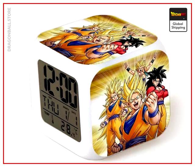 Dragon Ball Alarm Clock Goku Transformation Default Title Official Dragon Ball Z Merch