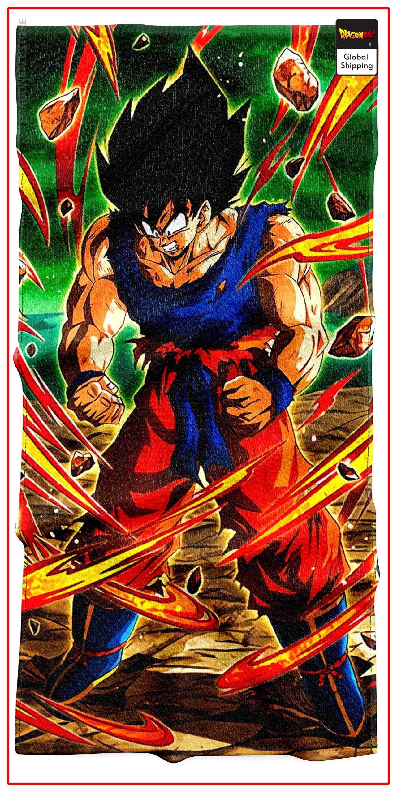 Dragon Ball Z Towel Goku Saiyan Power Z5595 / M - 35 x 75 CM Official Dragon Ball Z Merch