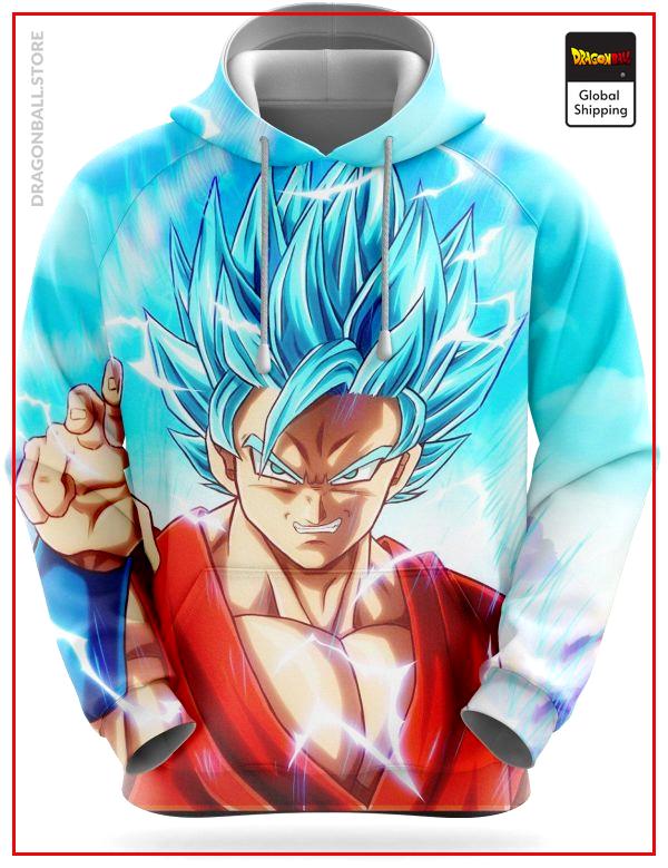 Dragon Ball Super Sweatshirt  Goku SSJ Blue XS Official Dragon Ball Z Merch