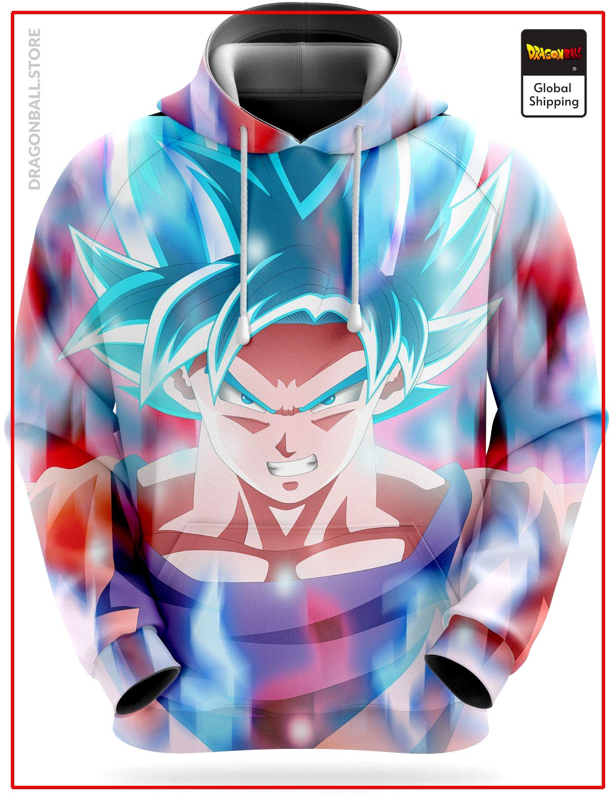 Dragon Ball Super Sweatshirt  Blue Rage S Official Dragon Ball Z Merch